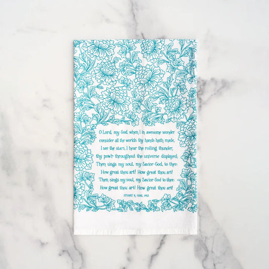 How Great Thou Art - Tea Towel