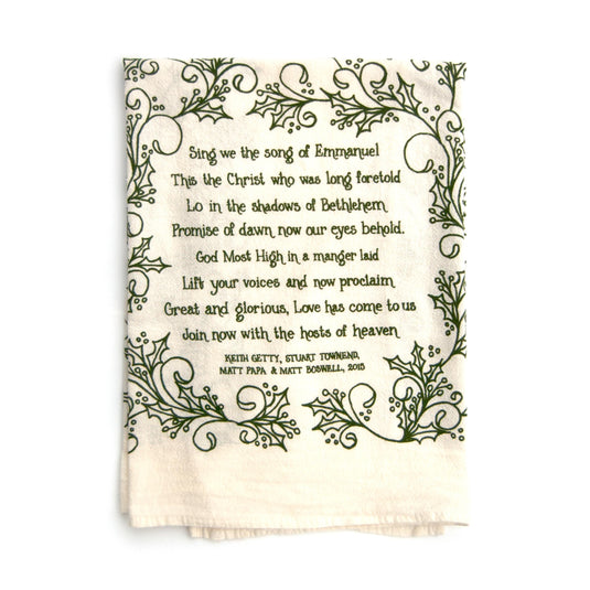 Sing We the Song of Emmanuel - Tea Towel