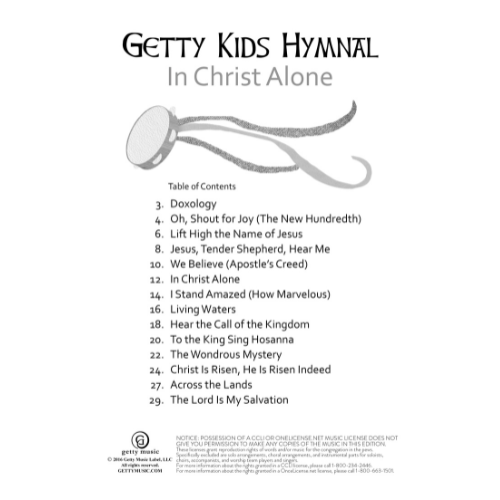 Getty Kids Hymnal - In Christ Alone - Songbook