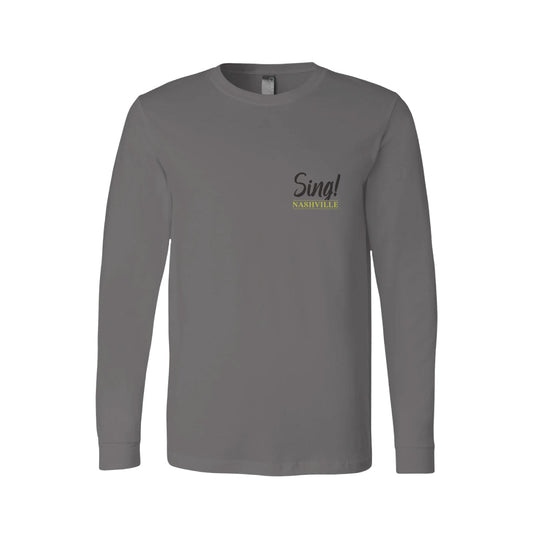 Sing! Nashville Asphalt Long Sleeve Adult T-Shirt